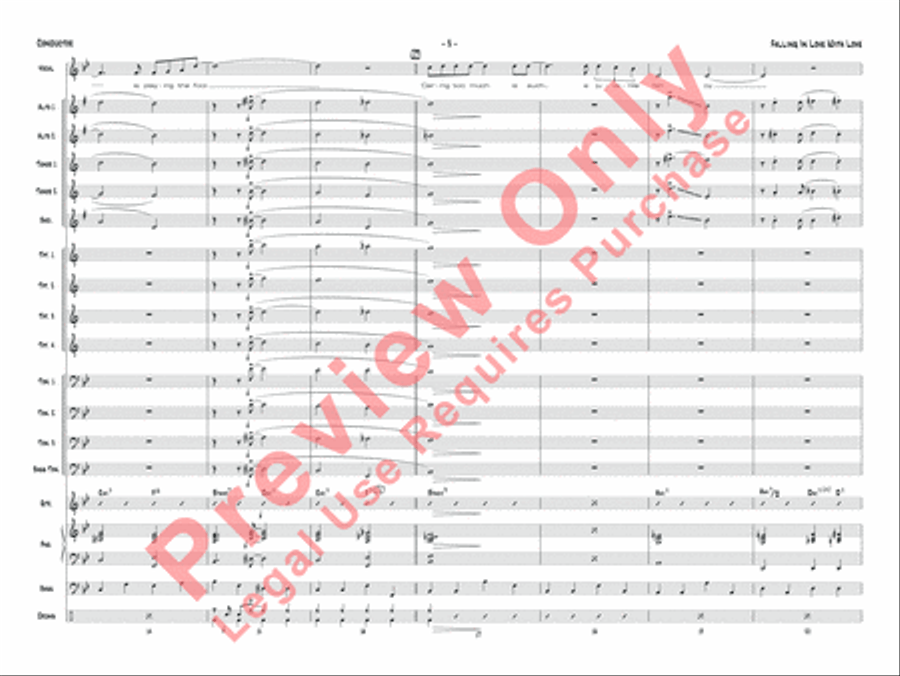 Falling in Love with Love Jazz Ensemble scores gallery preview page 6
