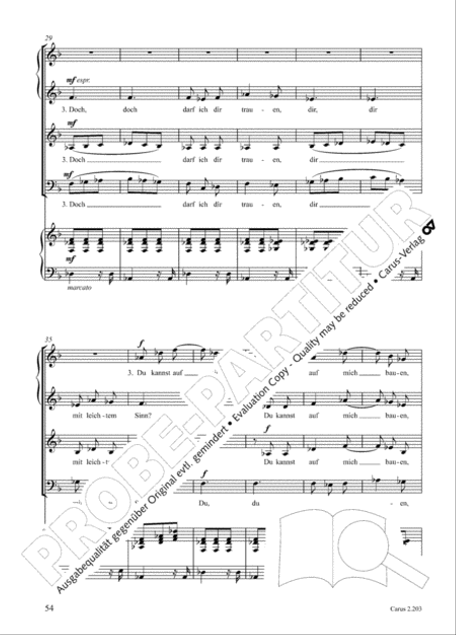 Loreley. Folk songs for choir (Loreley. Volkslieder fur Chor) Choir scores gallery preview page 61