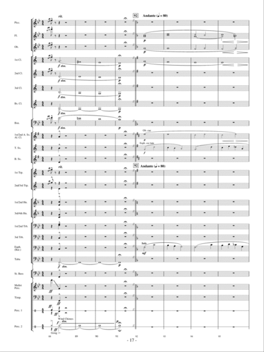Moonscape Moonscape Concert Band scores gallery preview page 16