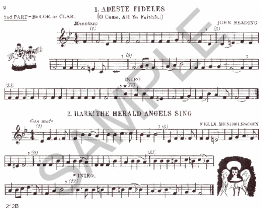 Christmas Time - 2nd Ensemble Bb Cl/Cn Book Clarinet scores gallery preview page 2