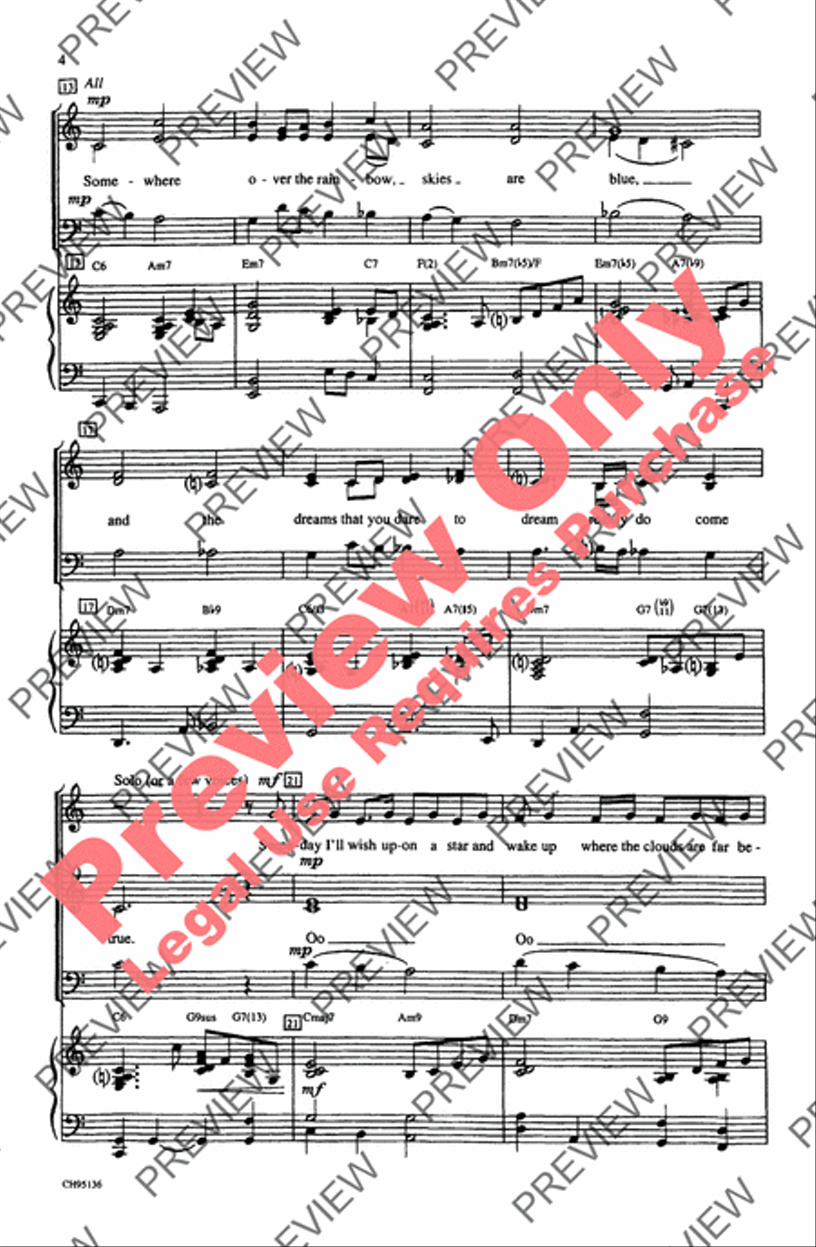 Over the Rainbow 3-Part scores gallery preview page 9