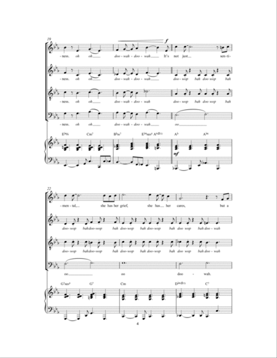 Try A Little Tenderness Choir scores gallery preview page 4