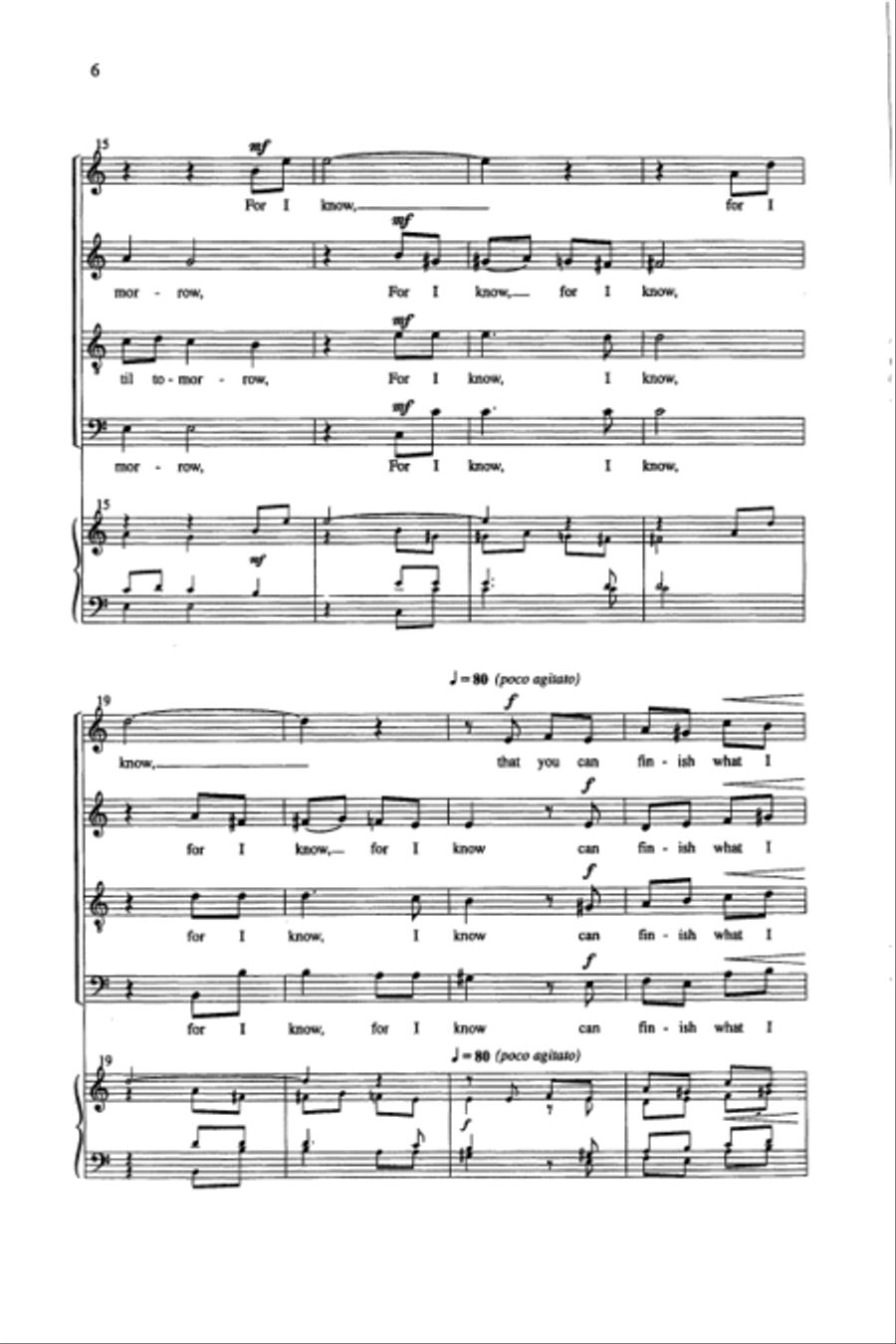 Karin Boye's Evening Prayer 4-Part scores gallery preview page 5