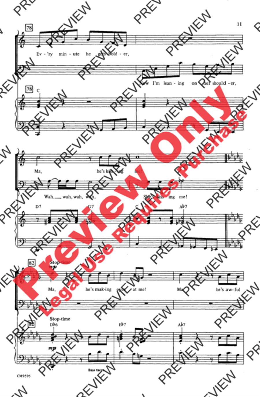 Anything Goes! (A '20s Medley) 4-Part scores gallery preview page 10