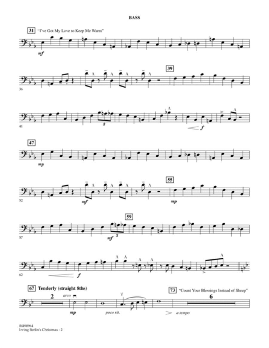 Irving Berlin's Christmas (Medley) - Bass Orchestra scores gallery preview page 2