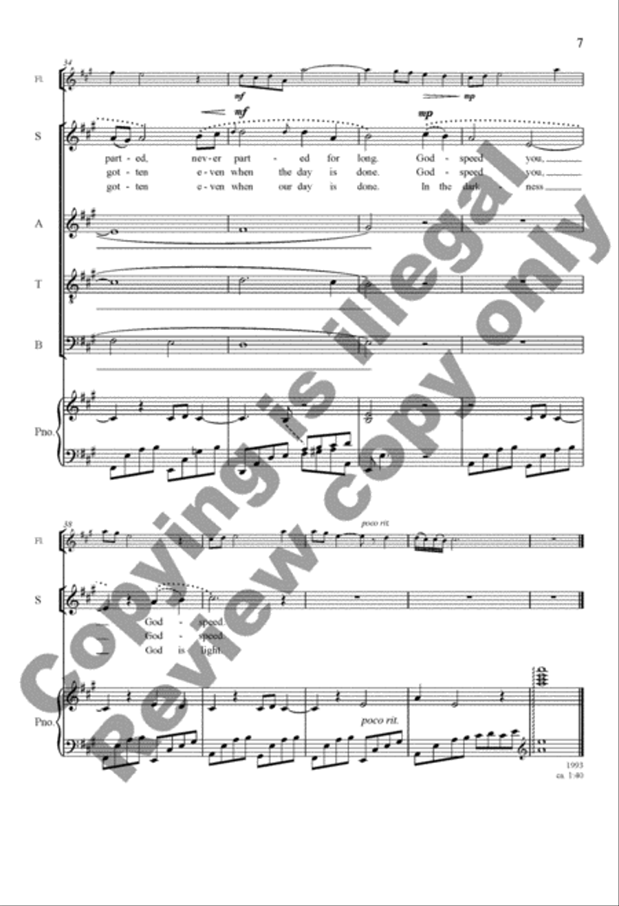 A Fond Farewell A Fond Farewell 4-Part scores gallery preview page 13