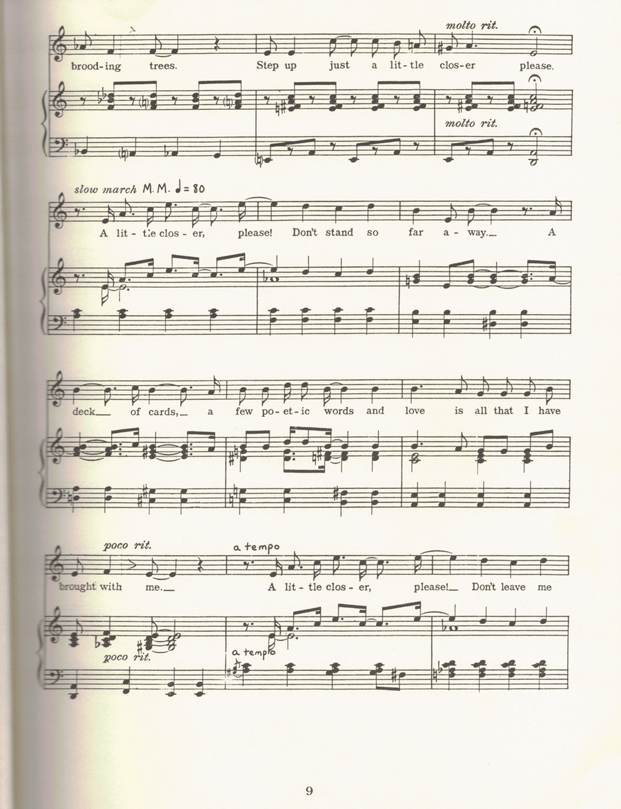 A Little Closer Please Piano, Vocal scores gallery preview page 2