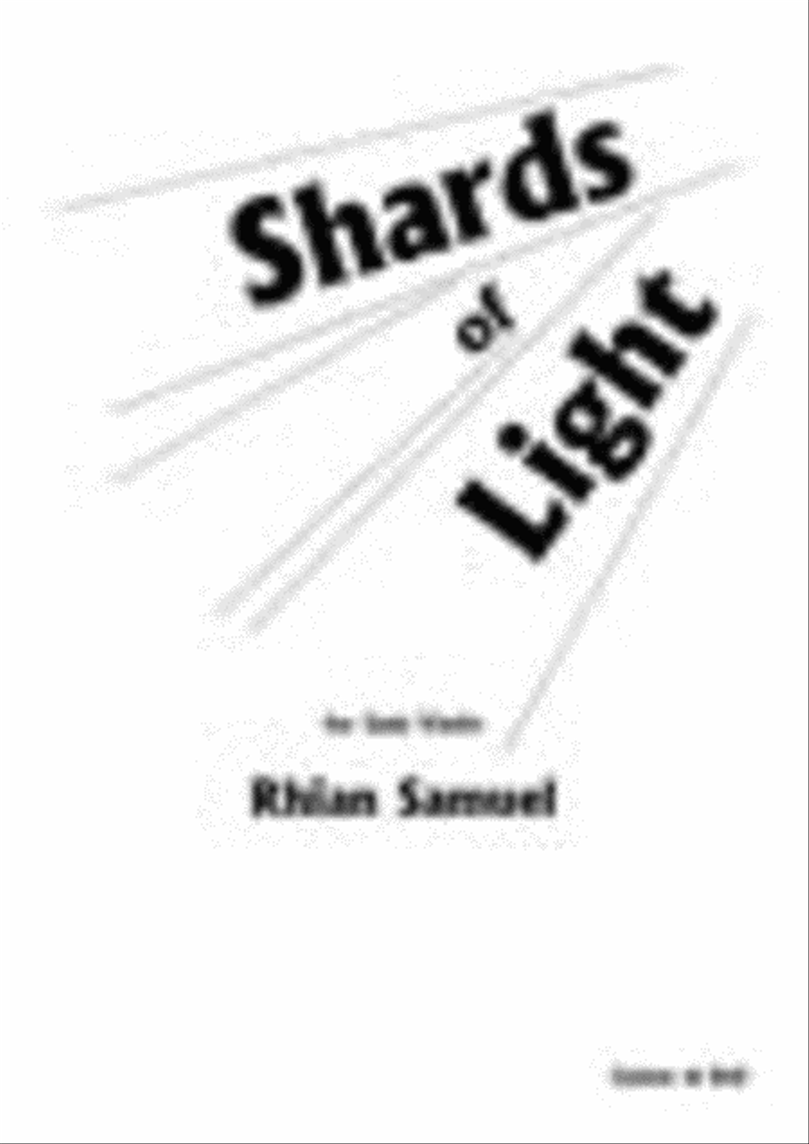 Shards of Light. Solo Violin Violin Solo scores gallery preview page 1