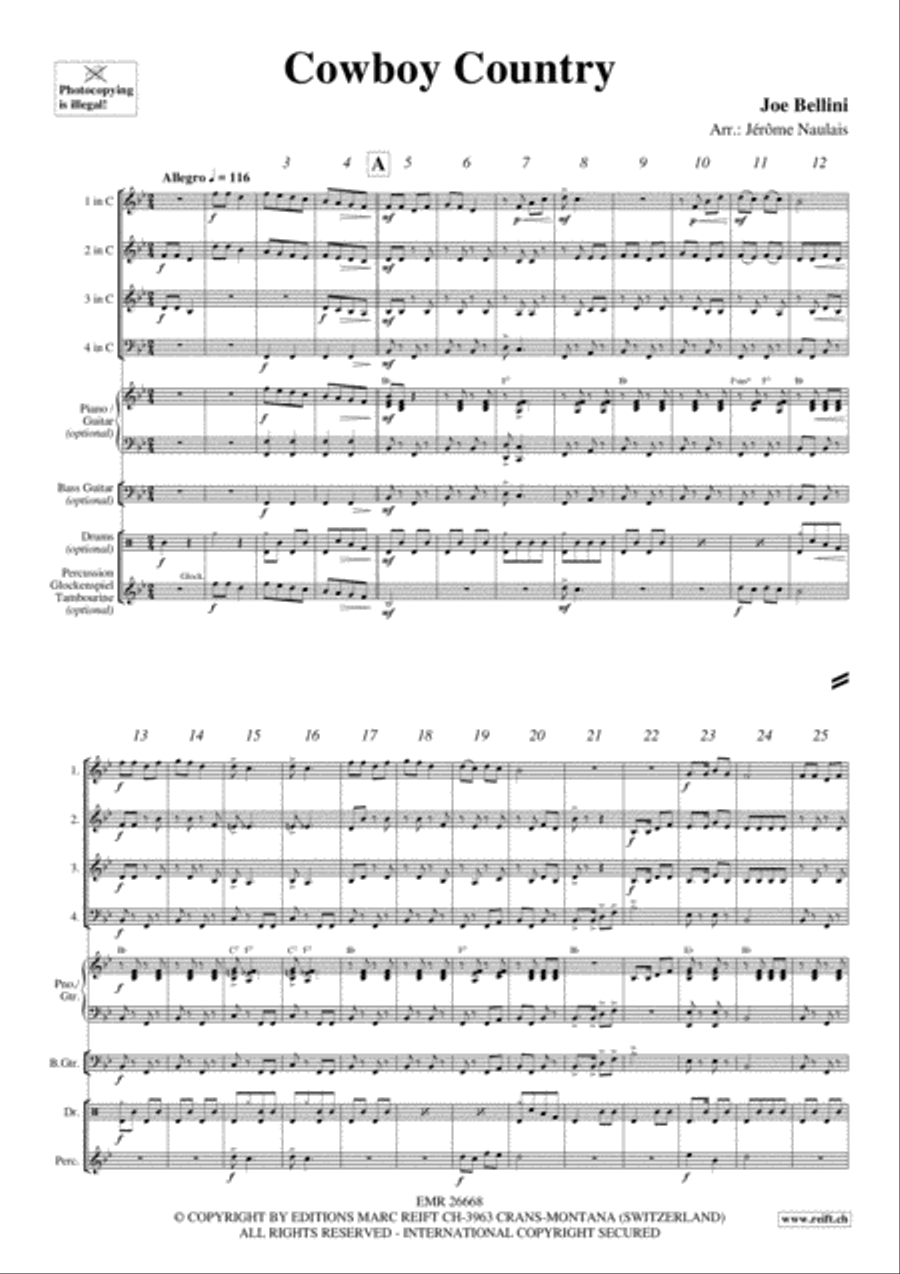 Cowboy Country Brass Ensemble scores gallery preview page 3