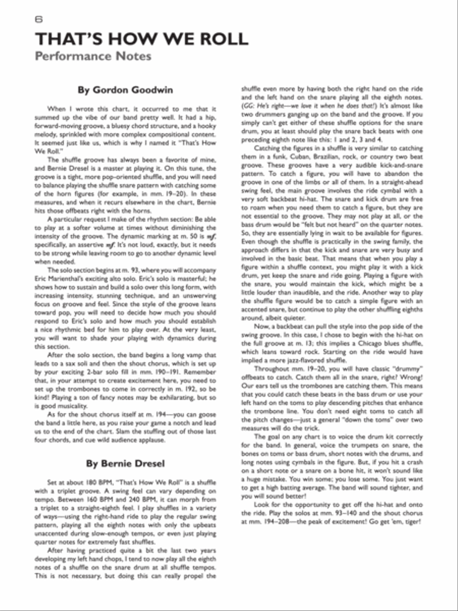 Gordon Goodwin's Big Phat Play Along, Volume 2 Drum Set scores gallery preview page 8