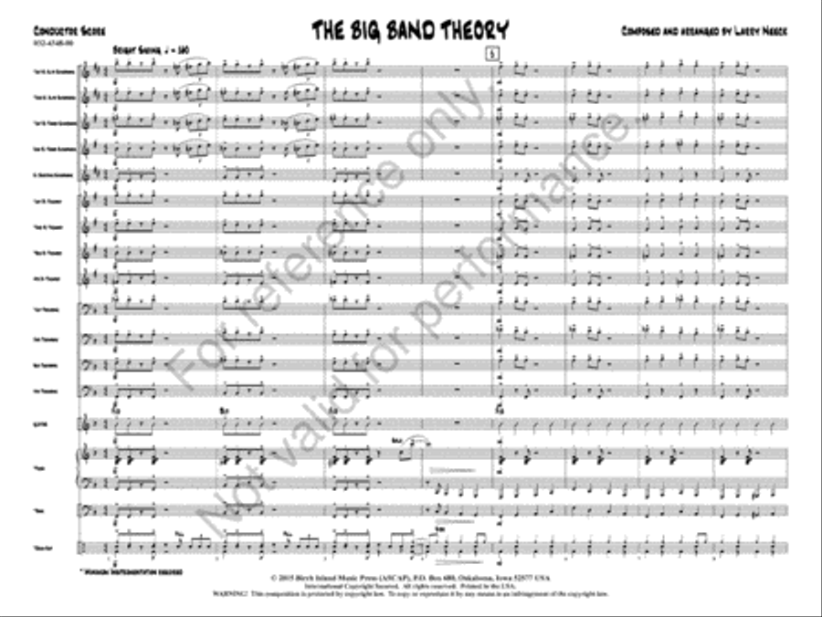 The Big Band Theory Jazz Ensemble scores gallery preview page 3