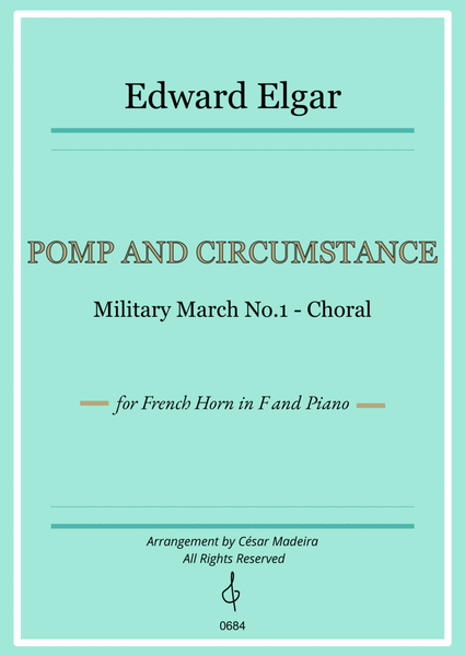 Pomp and Circumstance No.1 - French Horn and Piano (Full Score) image number null