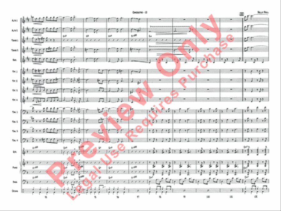 Belly Roll (The Boy in the Tree) Jazz Ensemble scores gallery preview page 12