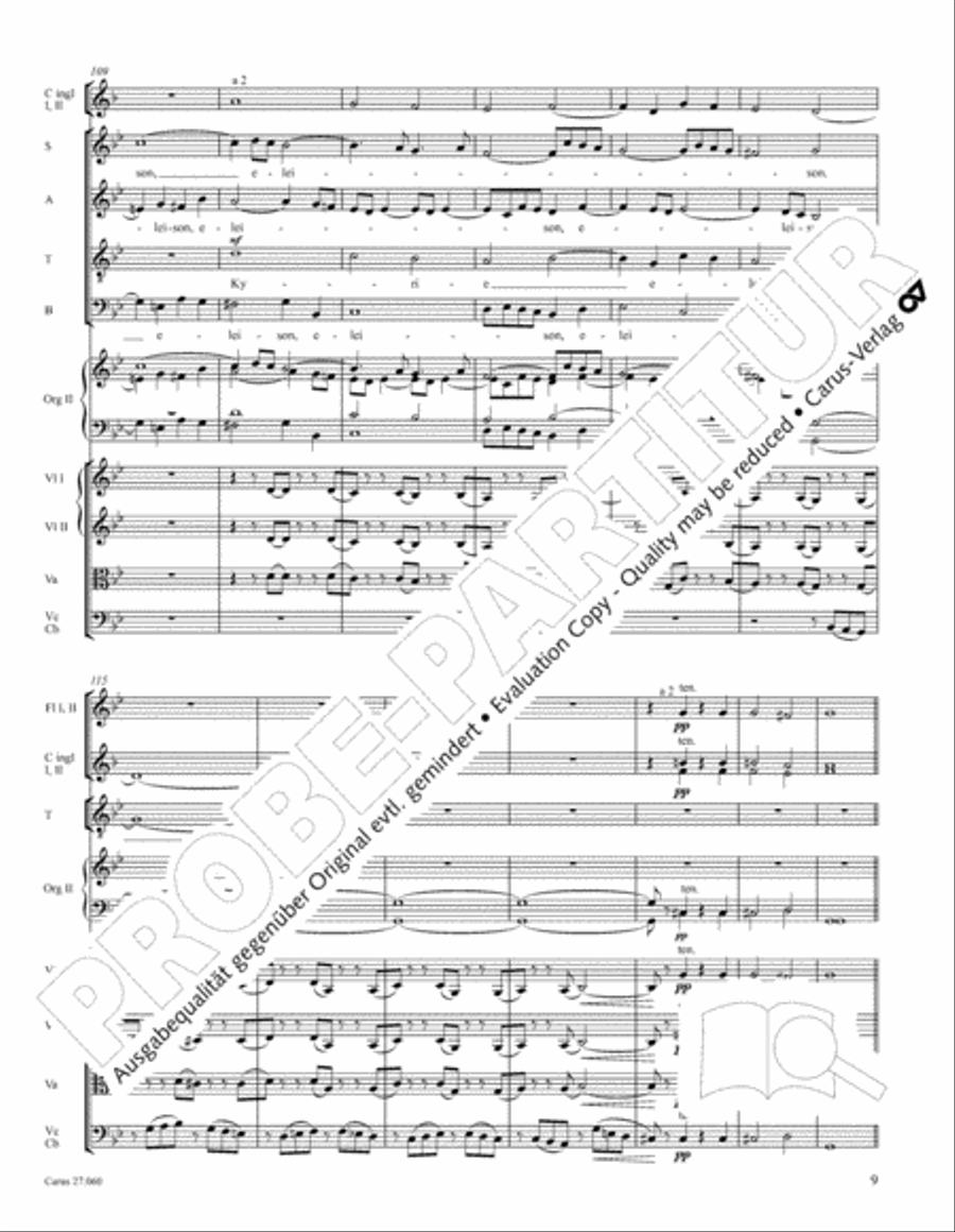 Messe a quatre voix 4-Part scores gallery preview page 20