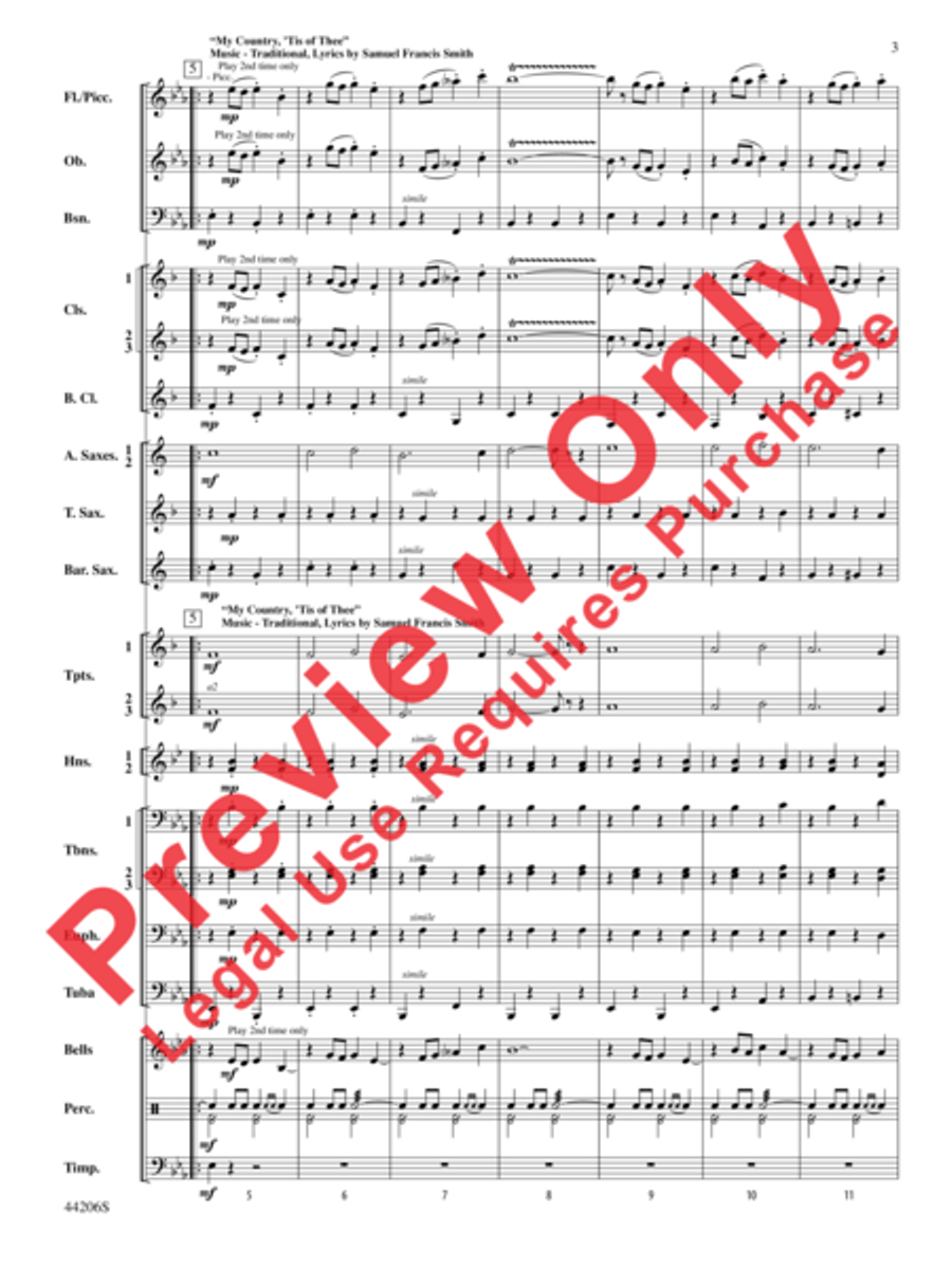 March America Concert Band scores gallery preview page 4