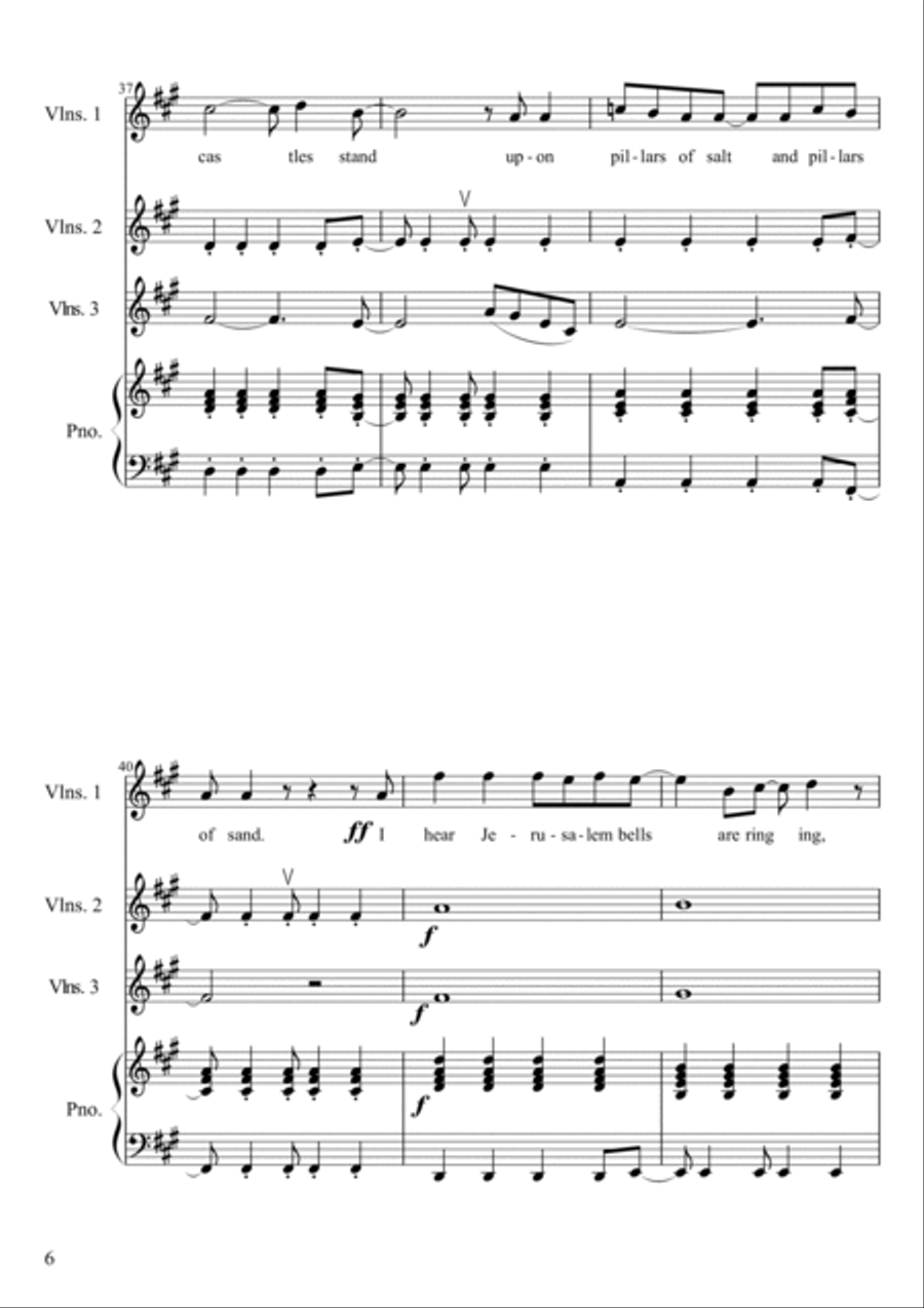 Viva La Vida Violin Solo scores gallery preview page 6