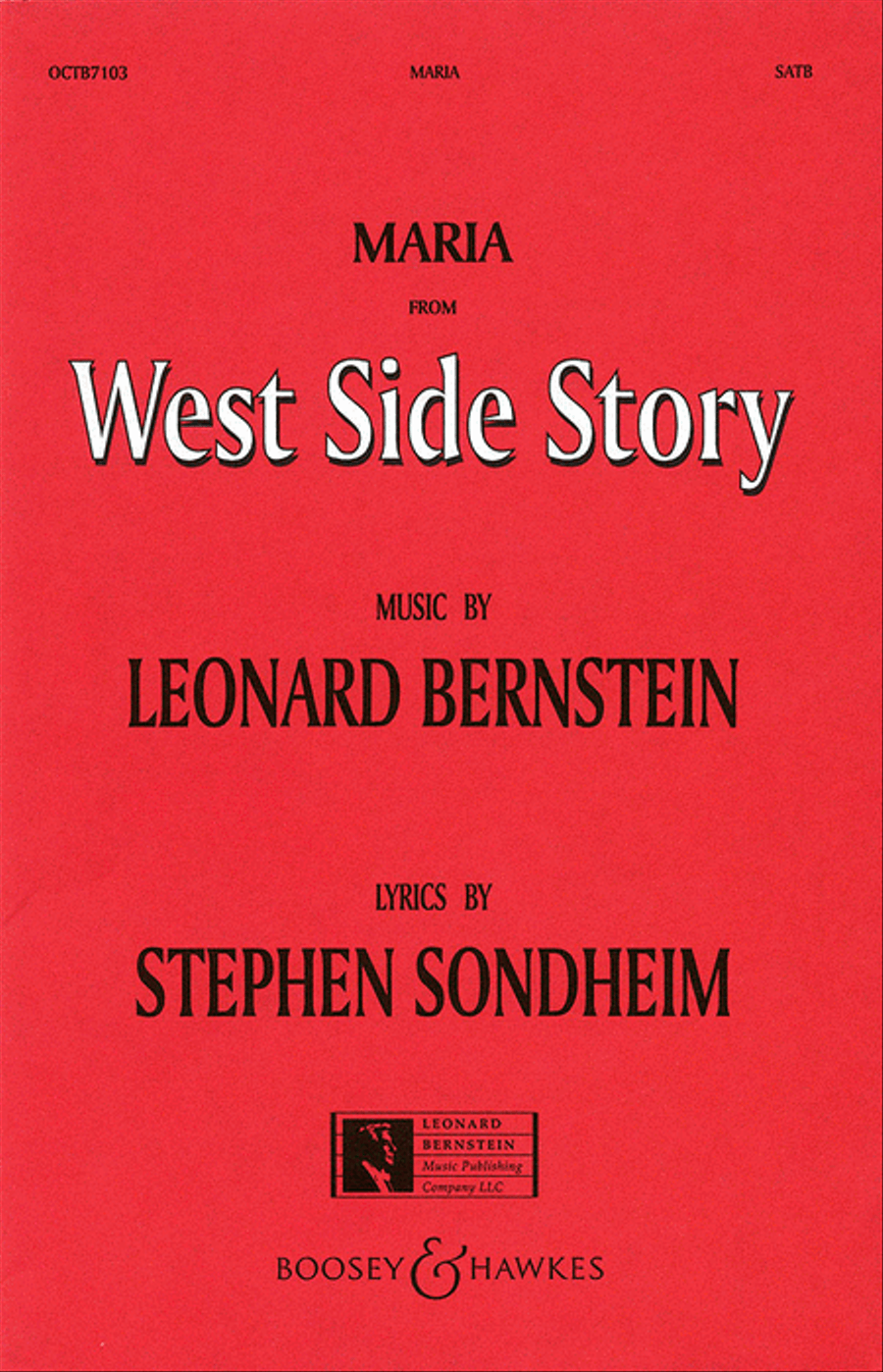 Maria (from West Side Story) 4-Part scores gallery preview page 1