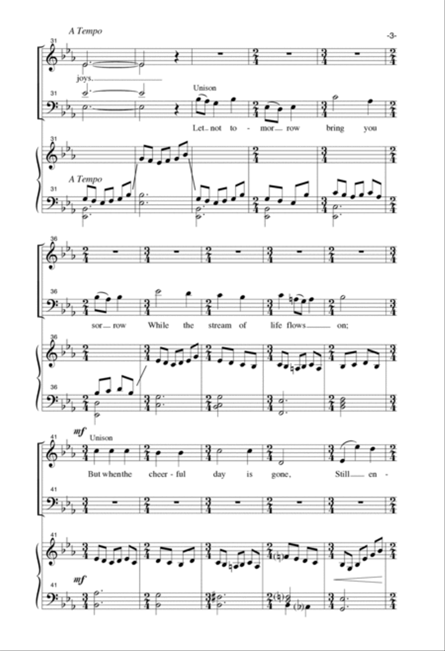 Come Let's Be Merry 4-Part scores gallery preview page 3