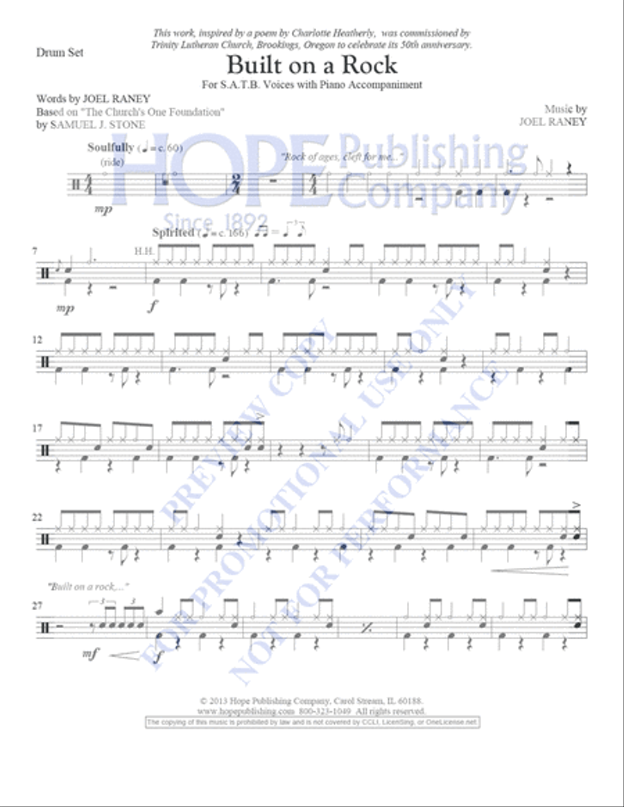 Built on a Rock 4-Part scores gallery preview page 11