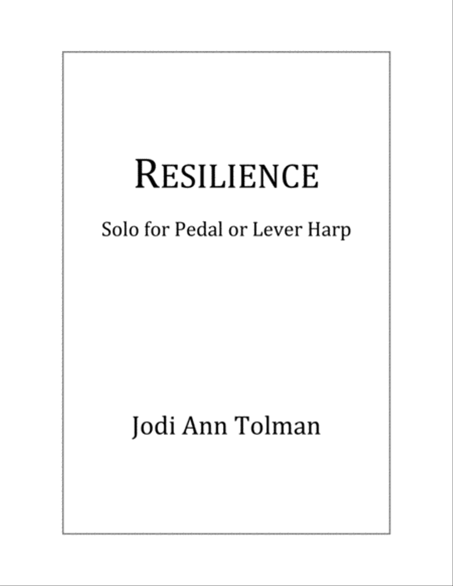 Resilience, Harp Solo Harp scores gallery preview page 1