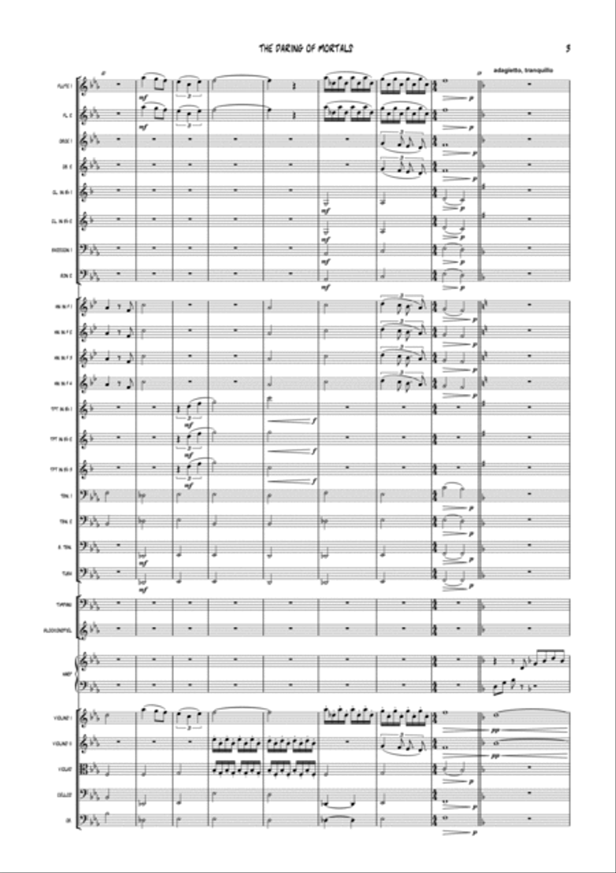 The Daring of Mortals The Daring of Mortals Full Orchestra scores gallery preview page 3
