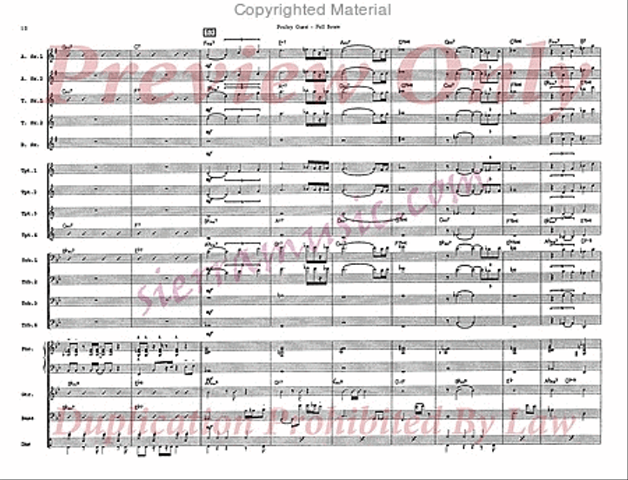 Poultry Guest Poultry Guest Big Band scores gallery preview page 11