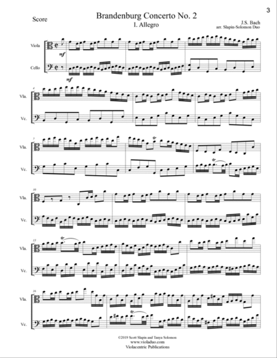 The Slapin-Solomon Duo's Big Gig Book for Viola and Cello String Duet scores gallery preview page 6