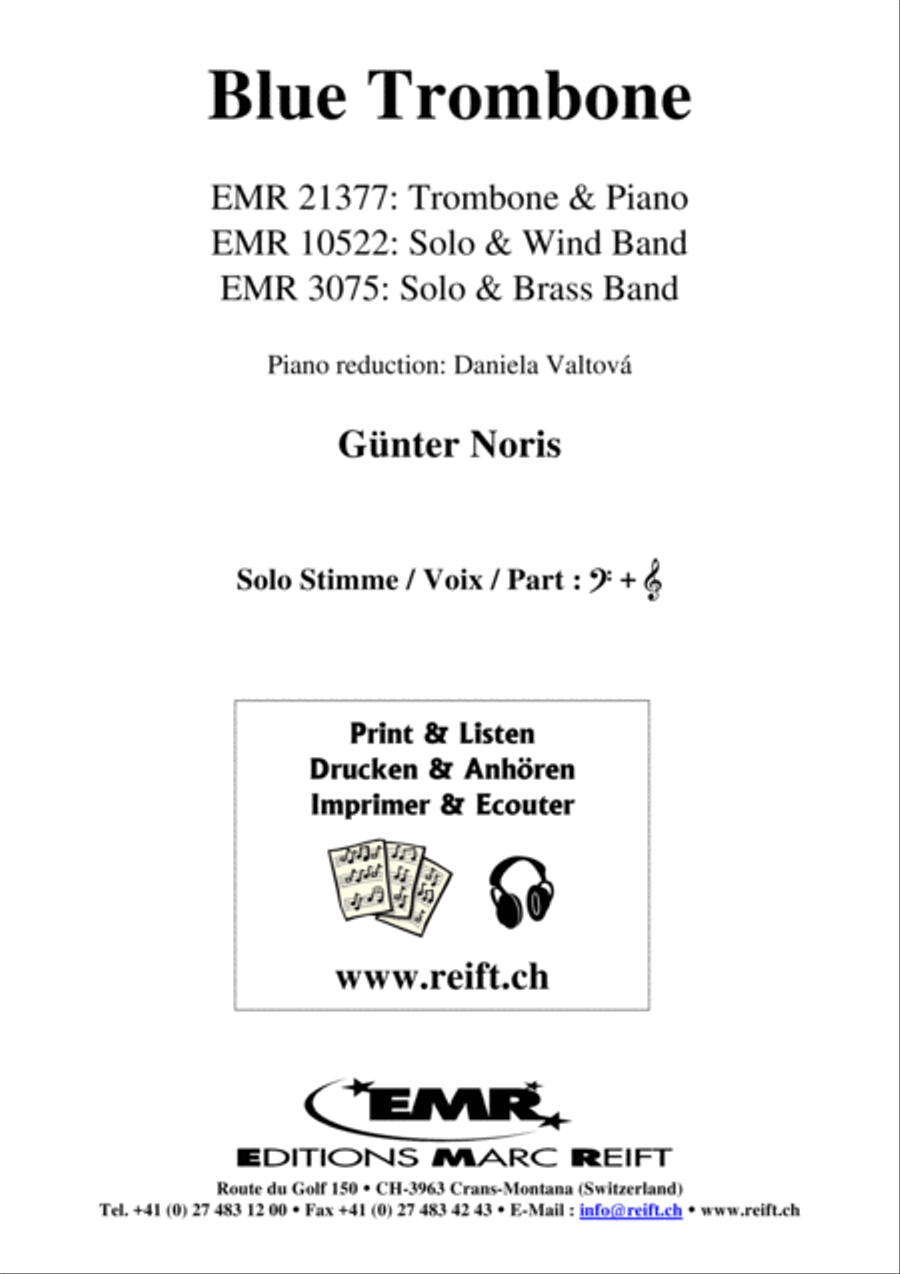 Blue Trombone Piano Accompaniment scores gallery preview page 2