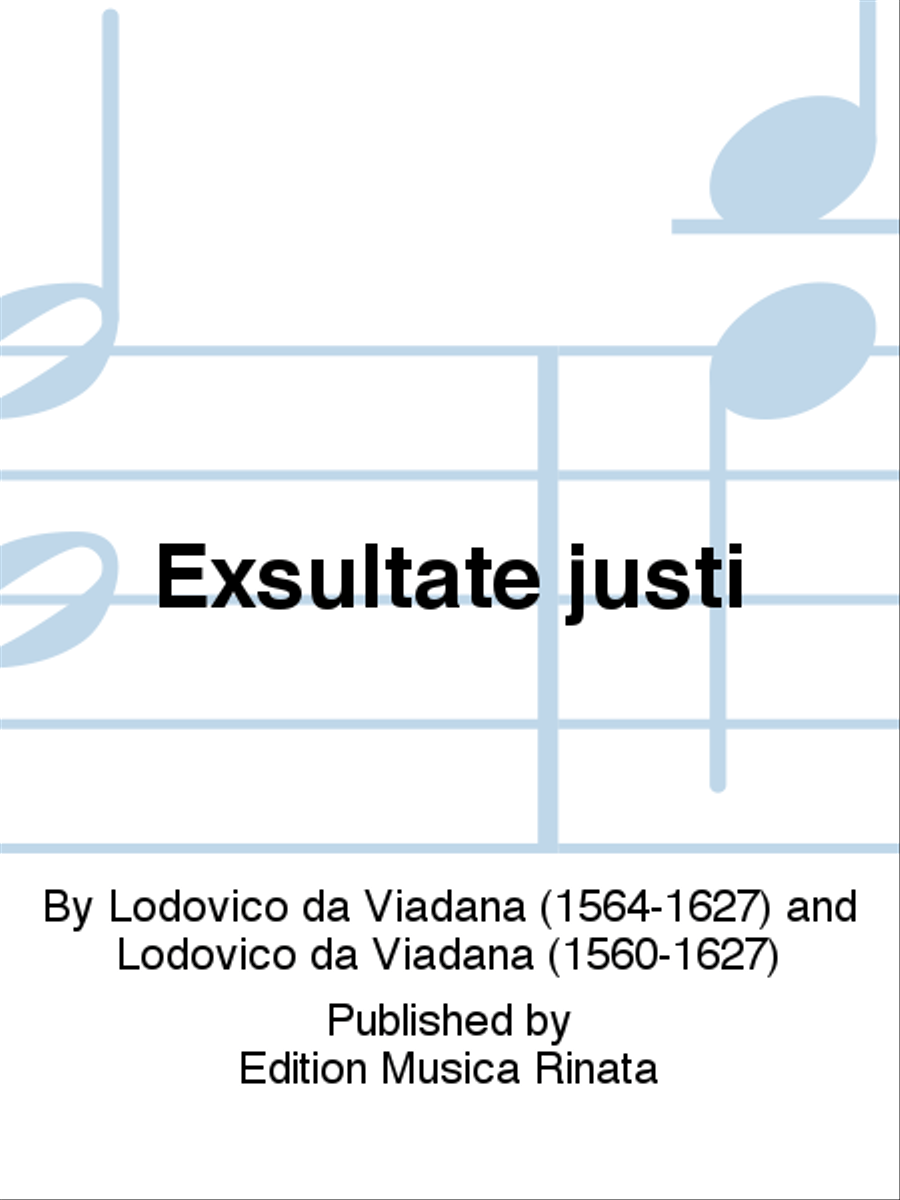 Exsultate justi 4-Part scores gallery preview page 1