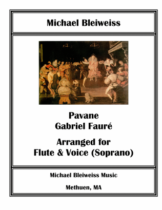 Book cover for Pavane for Flute & Voice