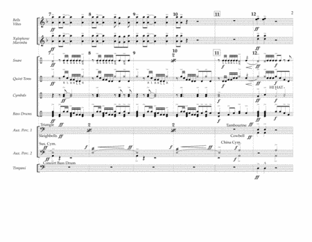 My Songs Know What You Did in the Dark (Light 'Em Up) - Percussion Score
