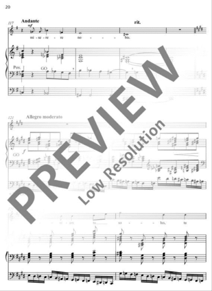 Missa festiva Organ scores gallery preview page 20