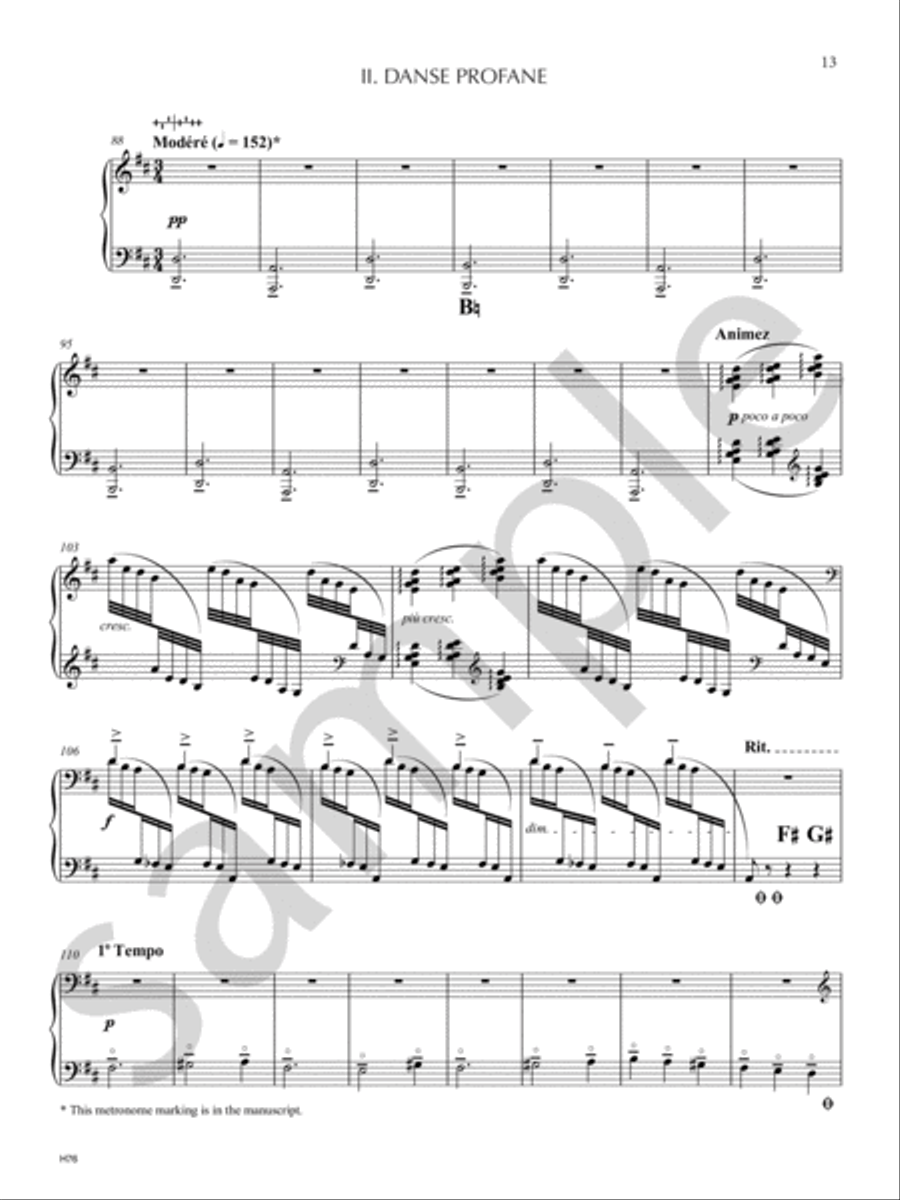 Danses Sacree et Profane Danses Sacree et Profane Harp scores gallery preview page 5