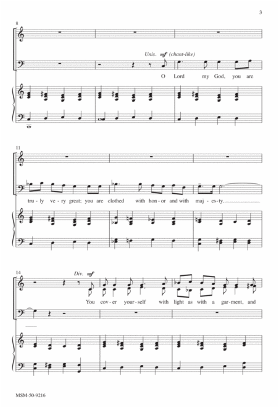 O Lord, How Manifold Are Your Works 4-Part scores gallery preview page 2