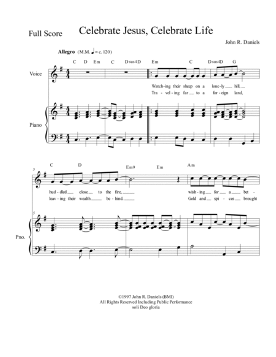 Celebrate Jesus, Celebrate Life Piano, Vocal, Guitar scores gallery preview page 4