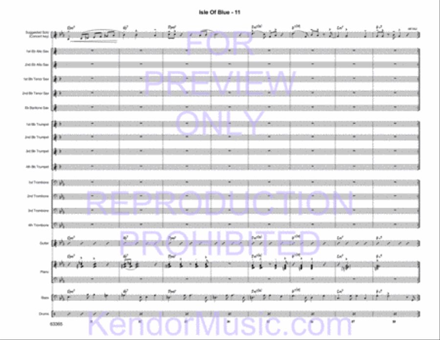 Isle of Blue Jazz Ensemble scores gallery preview page 13