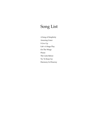 Book of 9 Songs