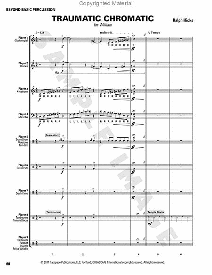 Beyond Basic Percussion Percussion scores gallery preview page 71