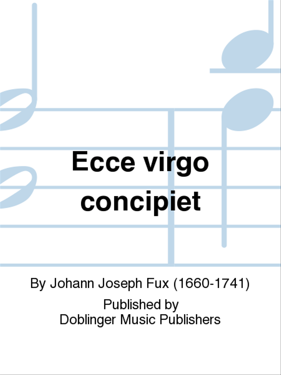 Ecce virgo concipiet Ecce virgo concipiet 4-Part scores gallery preview page 1