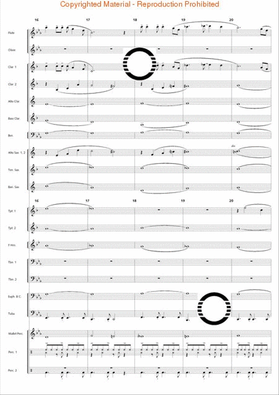 Bossa Nova Breeze Bossa Nova Breeze Concert Band scores gallery preview page 5