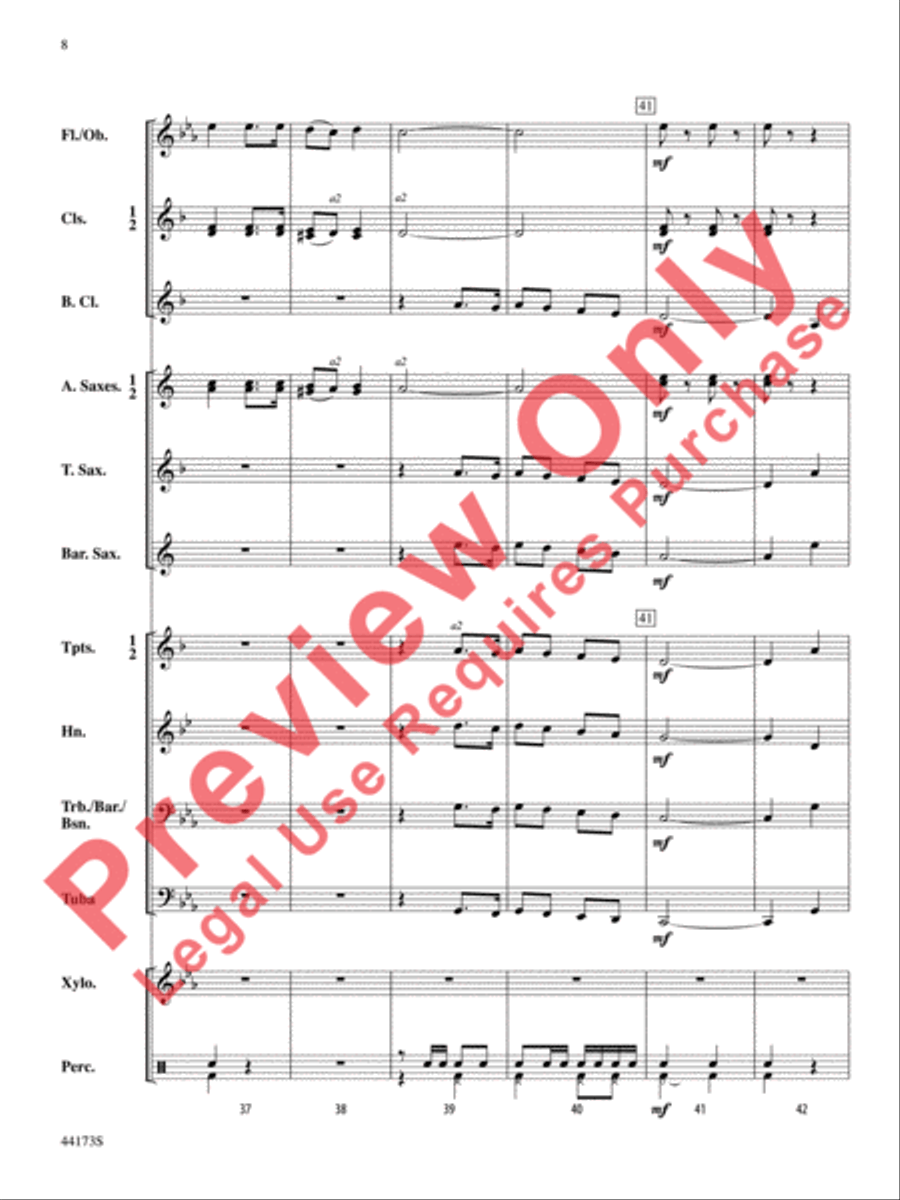 Cape Breton March Cape Breton March Concert Band scores gallery preview page 9