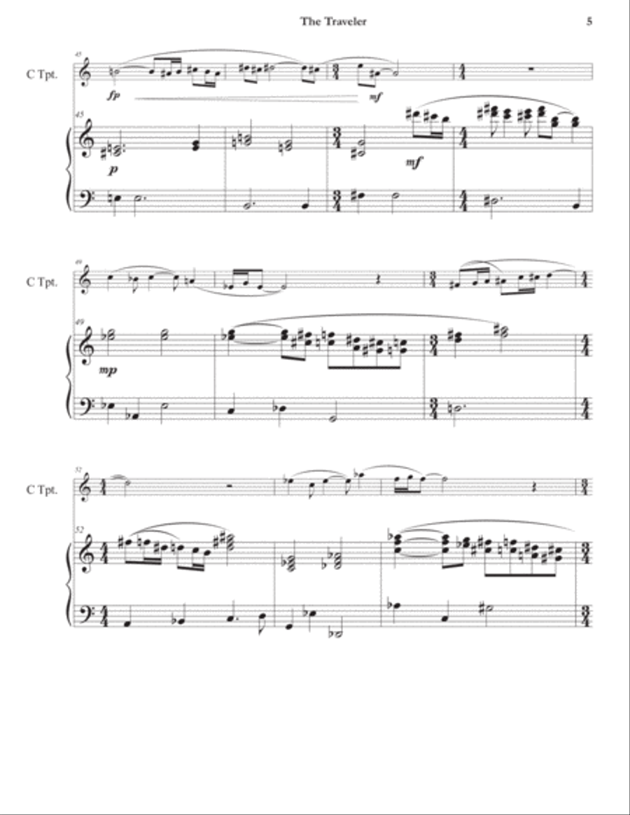 The Traveler Trumpet Solo scores gallery preview page 6