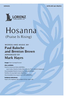 Book cover for Hosanna - Performance/Accompaniment CD plus Split-track