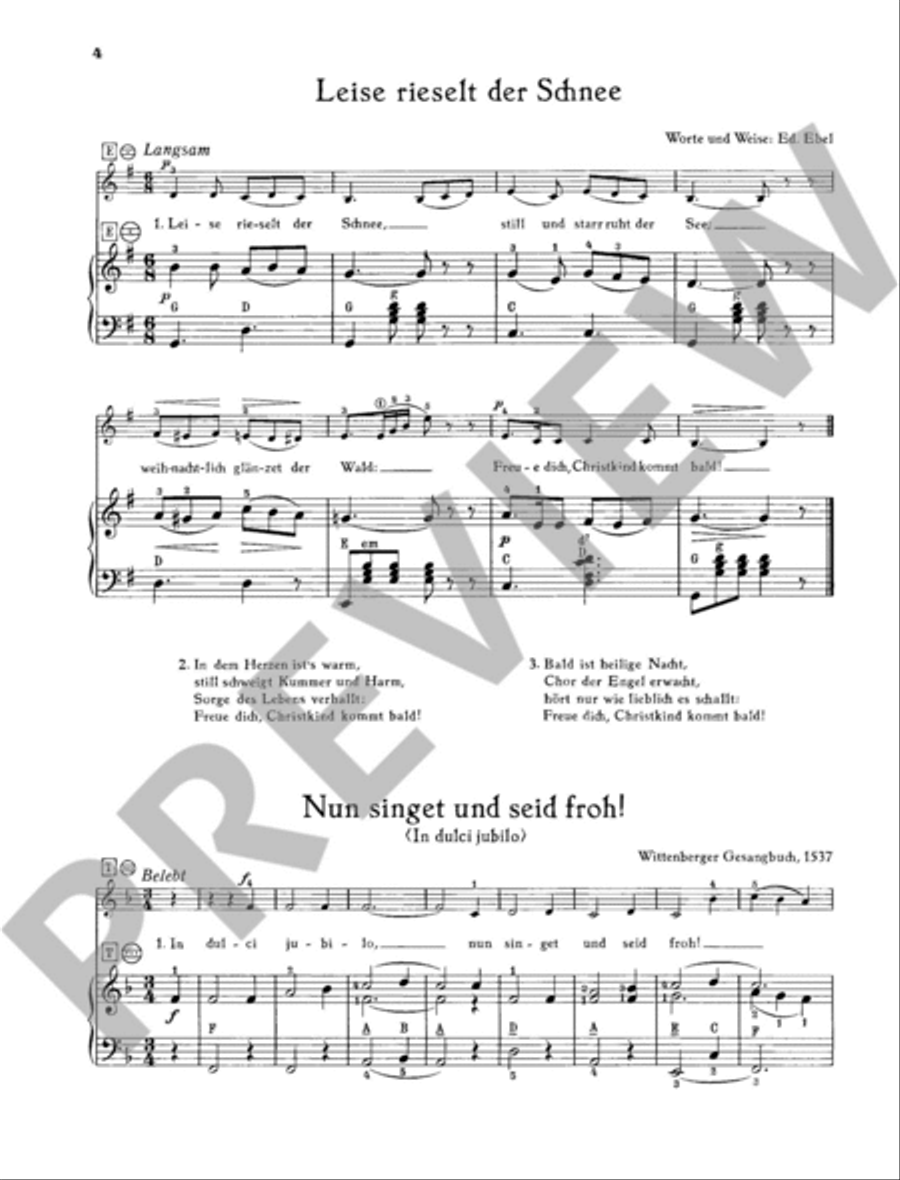 Fröhliche Weihnacht Voice scores gallery preview page 4