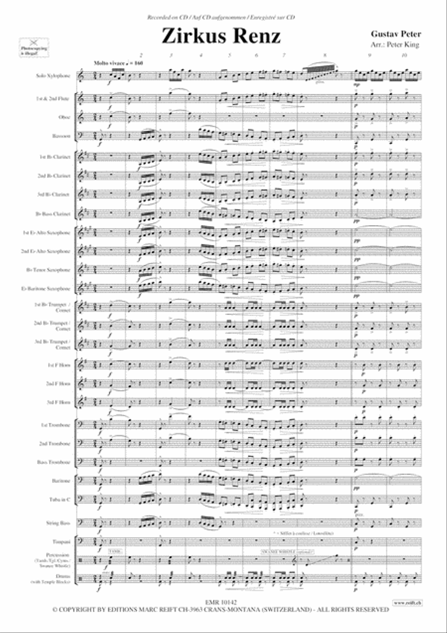Zirkus Renz Zirkus Renz Concert Band scores gallery preview page 4