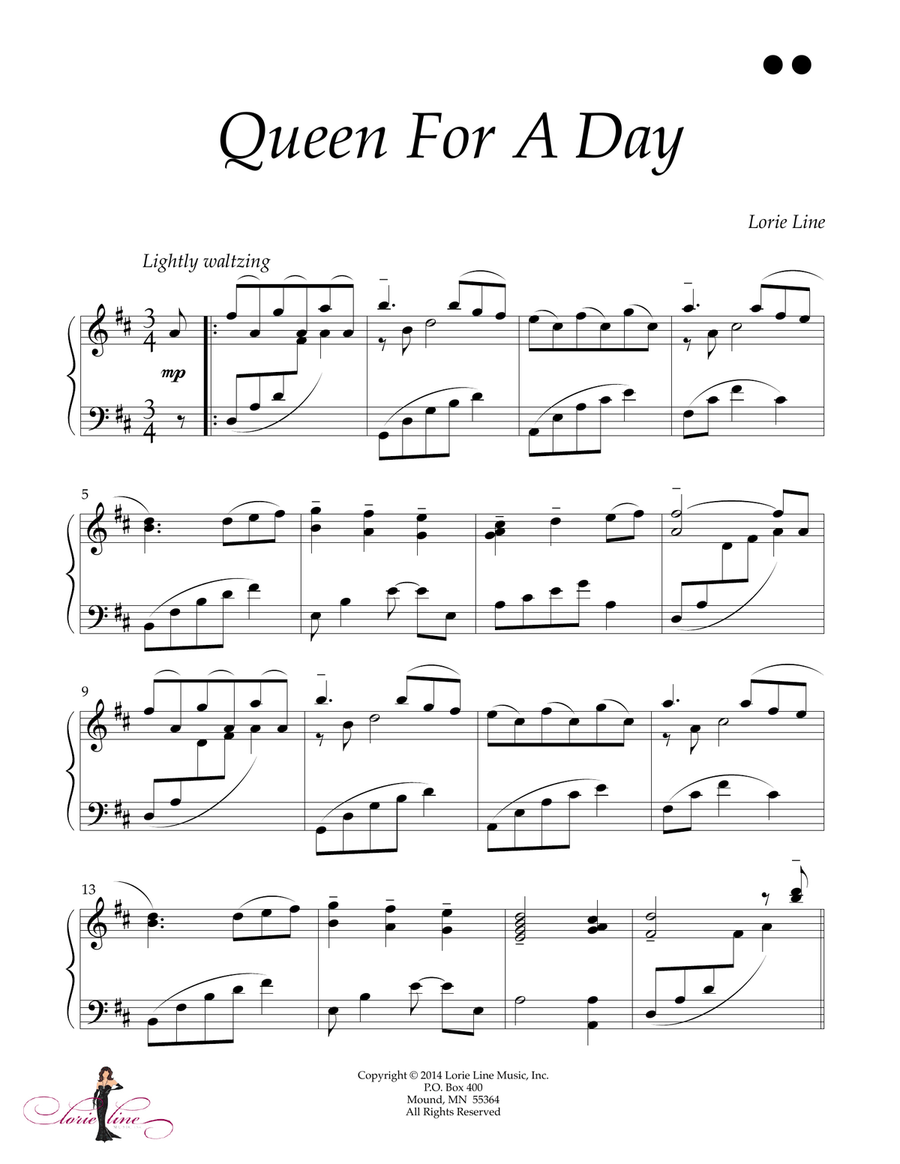 Queen For A Day Queen For A Day Piano Solo scores gallery preview page 2