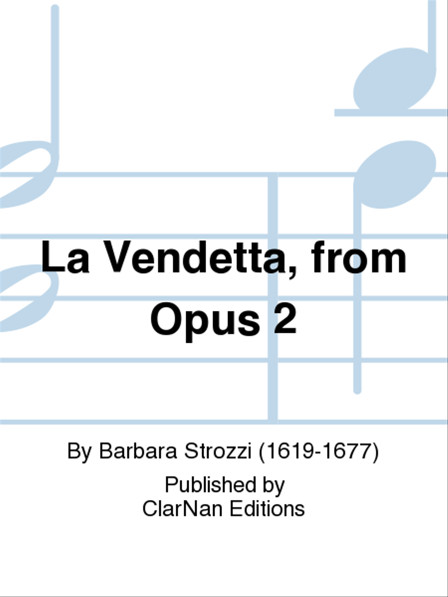 La Vendetta, from Opus 2 La Vendetta, from Opus 2 High Voice scores gallery preview page 1