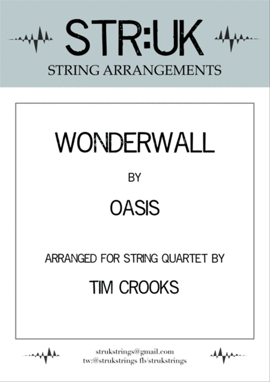 Wonderwall String Quartet scores gallery preview page 1