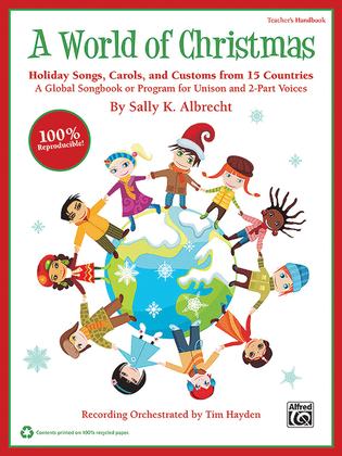 Book cover for A World of Christmas -- Holiday Songs, Carols, and Customs from 15 Countries