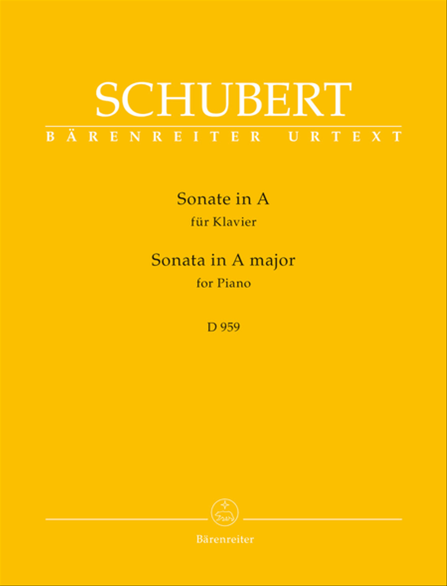 Sonata for Piano in A major D 959 Piano Solo scores gallery preview page 1